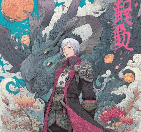 治愈系晚间片单封面，森林与柔和光线插画